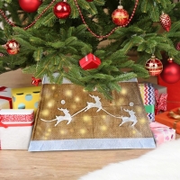 Husa pentru suport brad de Craciun cu reni si 55 LED-uri, Vivo 6083